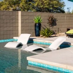 SR Smith Destination In-Pool Sun-Deck Lounger, Gray, Single -AquaTech Solutions 62700 c sq 1